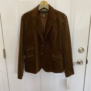 Dark Brown Corduroy Blazer. NWT.